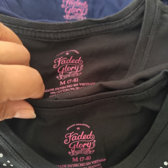 Girl Bundle Faded Glory Long Tee - Picture 2 of 4